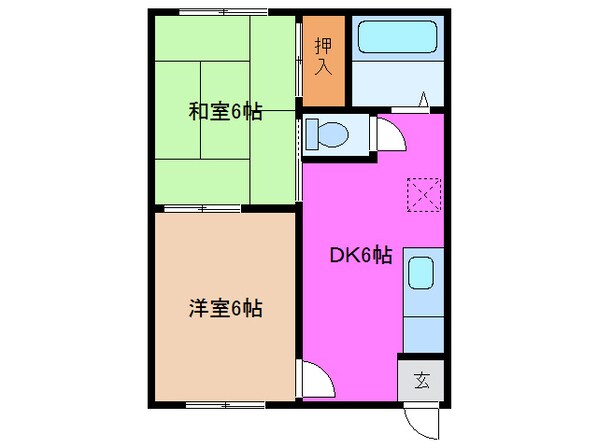 コーポグリーンシャトーの物件間取画像